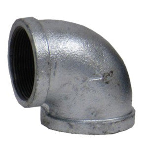 TSX 1-1/4 Inch NPT Galvanized Malleable Iron 90 Degree Elbow