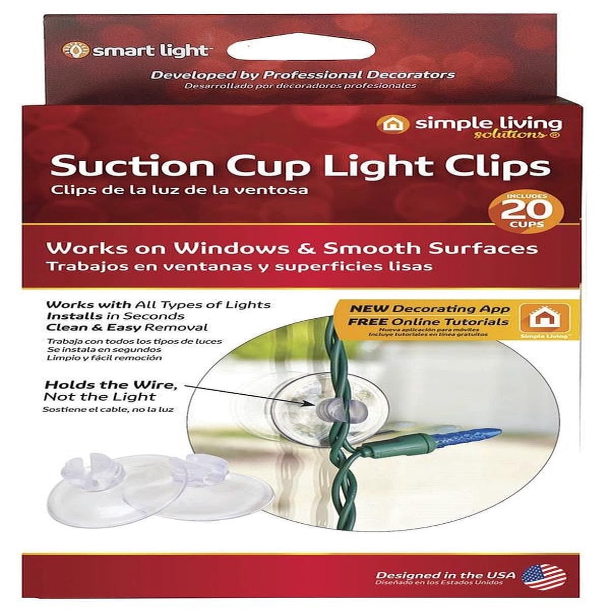 Suction Cup Light Clips (20-Pack)