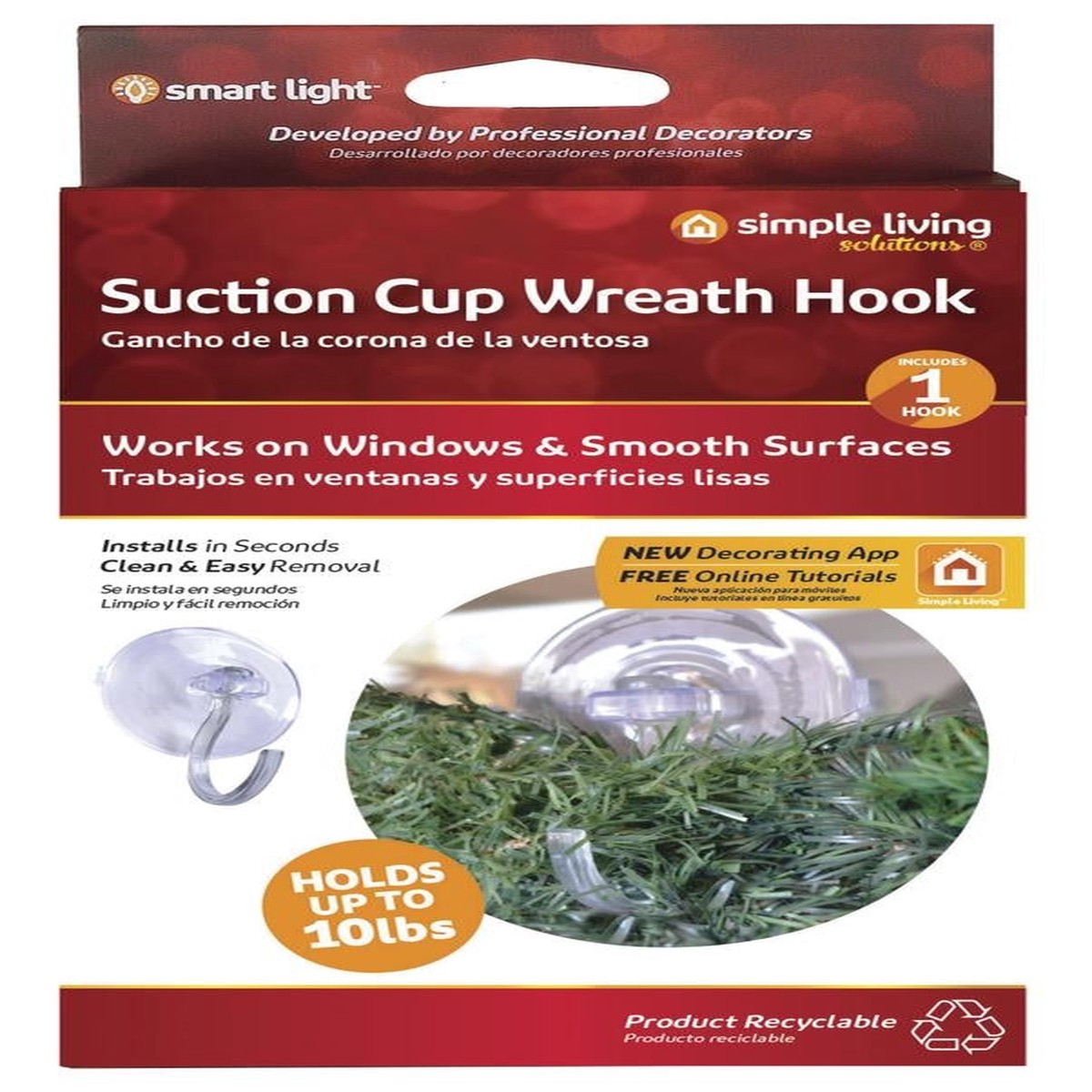 Suction Cup Wreath Hook