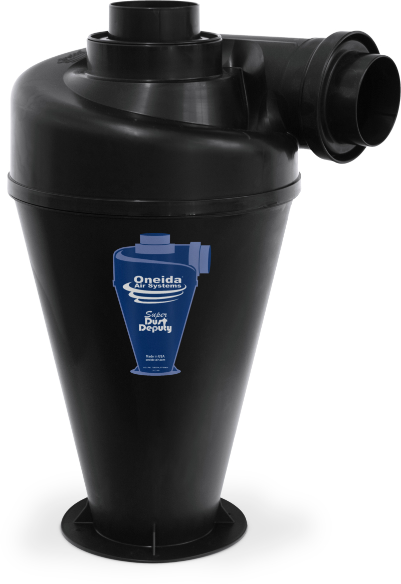 5" x 6" Molded Super Dust Deputy Cyclone Separator w/ 4" Adapters (6" Mounting Flange)