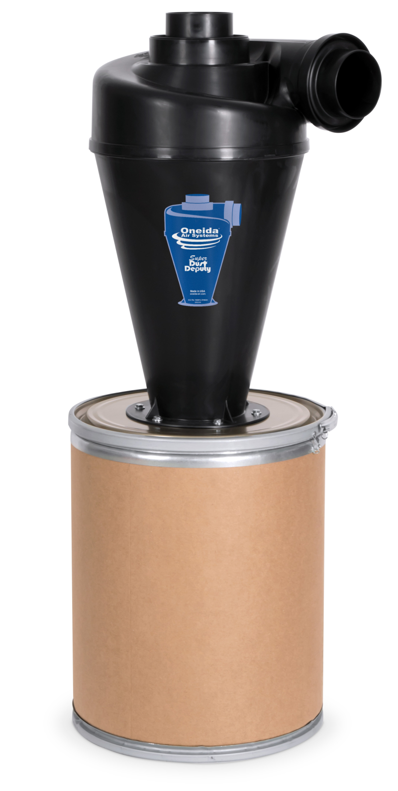 5" x 6" Molded Super Dust Deputy Deluxe 15 Gal. Cyclone Separator Kit w/ 4" Adapters
