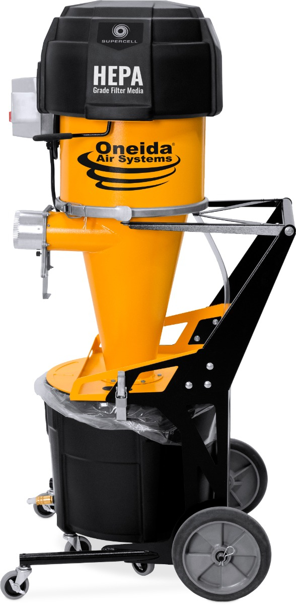Supercell High-Pressure 14 Gal. Mobile HEPA-GFM Cyclone Dust Collector