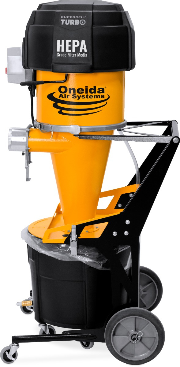 Supercell Turbo High-Pressure 14 Gal. Mobile HEPA-GFM Cyclone Dust Collector