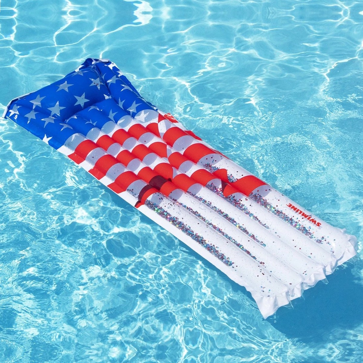 Swimline's Americana Glitter Mattress