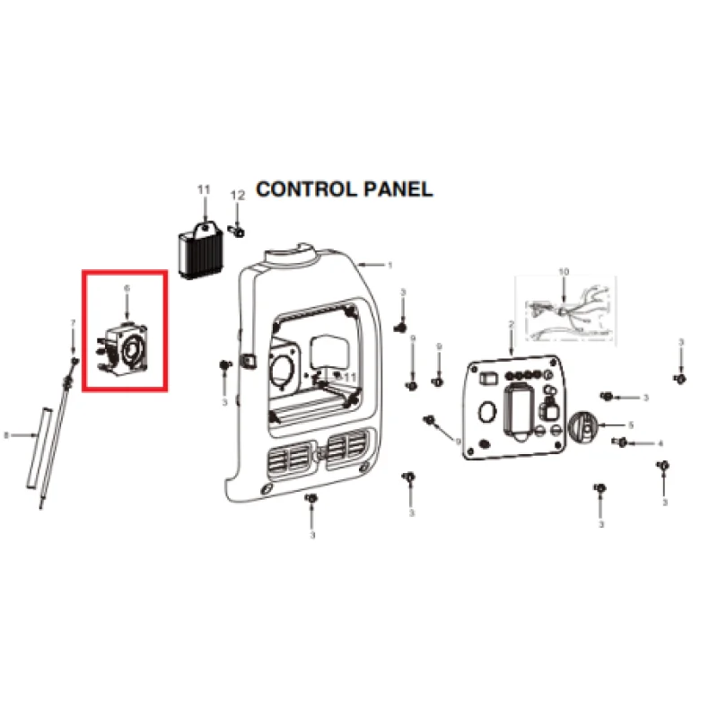 Switch (P035) Spare Part for TG2000i 2000 Watt Inverter Generator