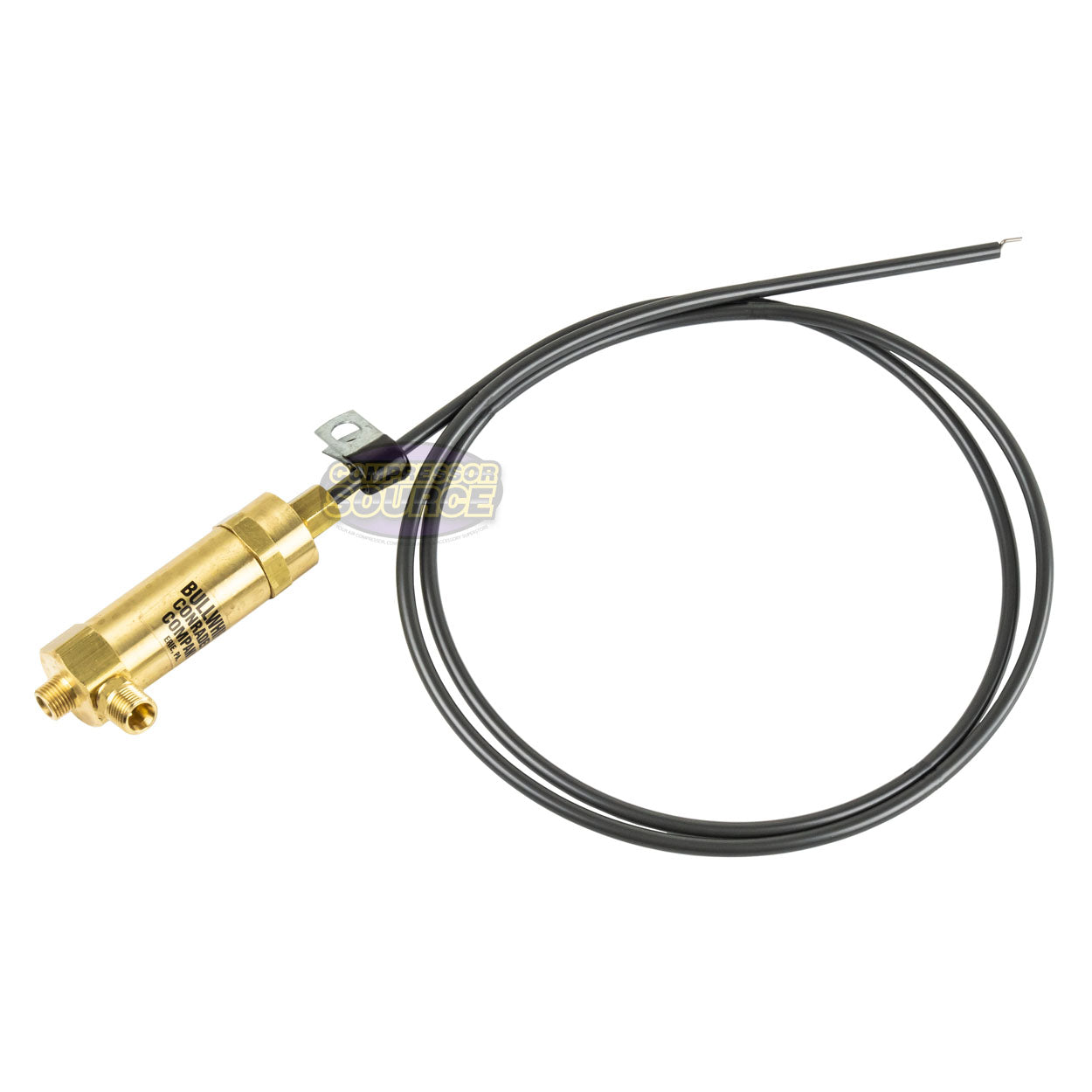 48" Bullwhip Large Throttle Control Cable With Side Port TCLI 8 HP and Larger Gas Air Compressors