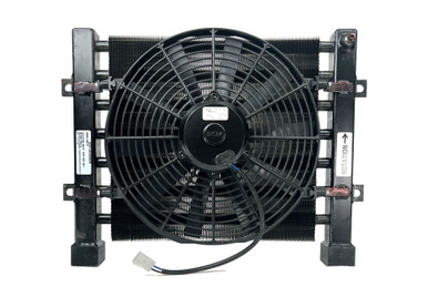 Oil Cooler, Single Fan, DFR Series:18 L x 20.91 W x 5.51,1 NPT