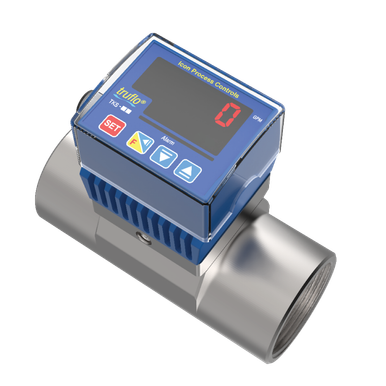 ICON TK3S-25-SS, SS Paddle Flow Meter, 1" Connection, Flow Rate Pulse + Relay Output