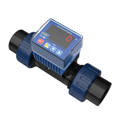 ICON TKS-25-PFlow Meter, 1" Connection, 2.5-79 GPM, Flow Rate Pulse + Relay Output