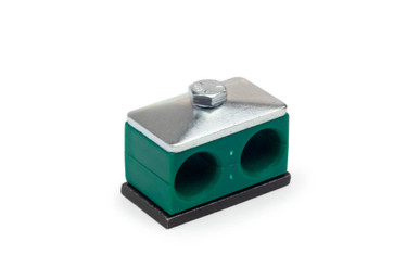 Twin Hose Clamps: 0.71 OD, 3/8 Clamping OD