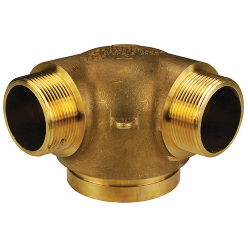 Dixon 6 in. x 2 1/2 in. NPT Two Way Male Outlets Bottom Outlet