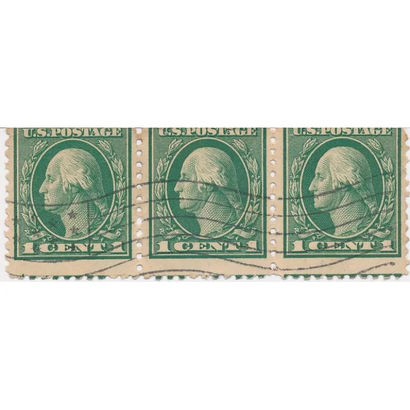 US Stamp #462 1 centGreenGeorge Washington 1916