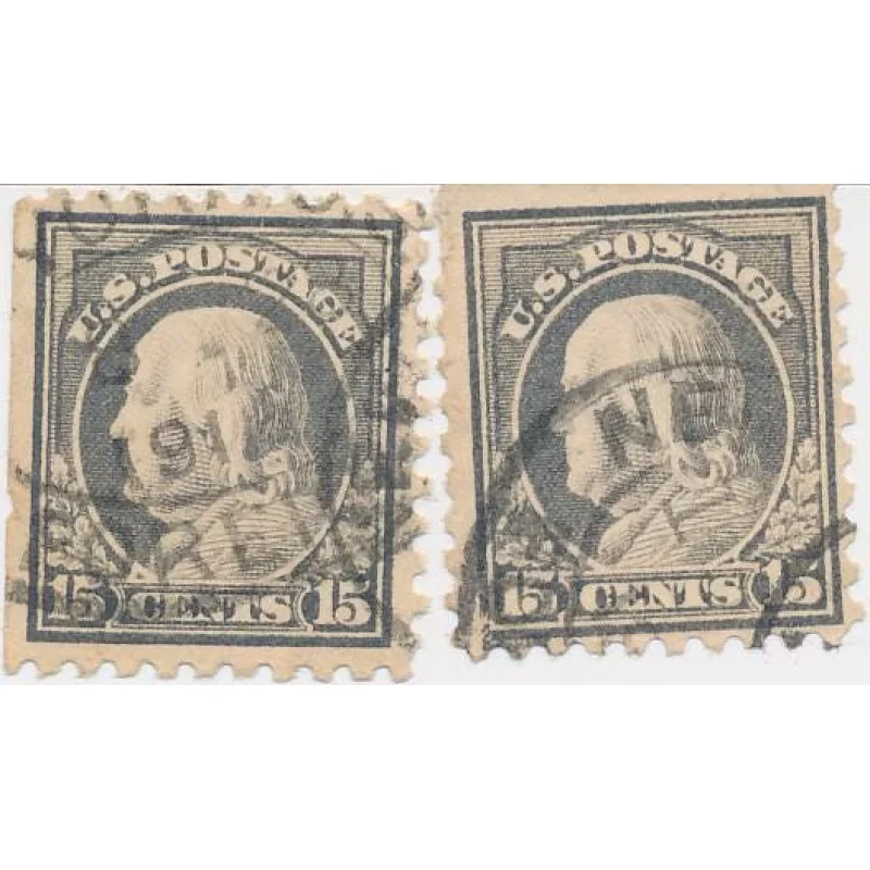 US Stamp #475 15 Cent Claret Brown Benjamin