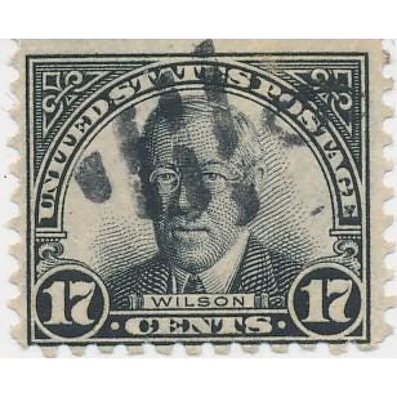 US Stamp #62317Cents Black Woodrow Wilson1925