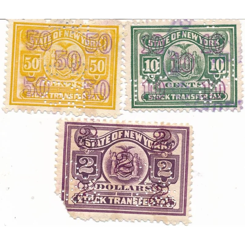 US Vintage, New York Stock Transfer Stamps1930