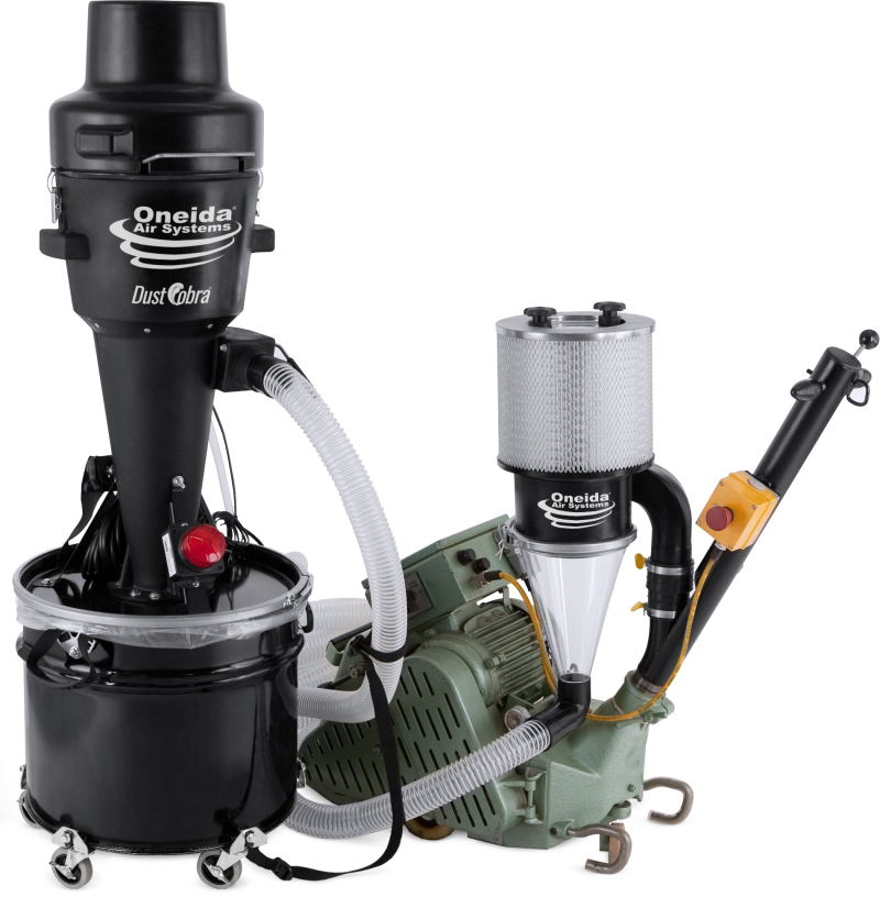 Oneida Vortex DCS Portable 17 Gal. HEPA Floor Sanding Dust Containment System w/ Sander Retrofit Handle