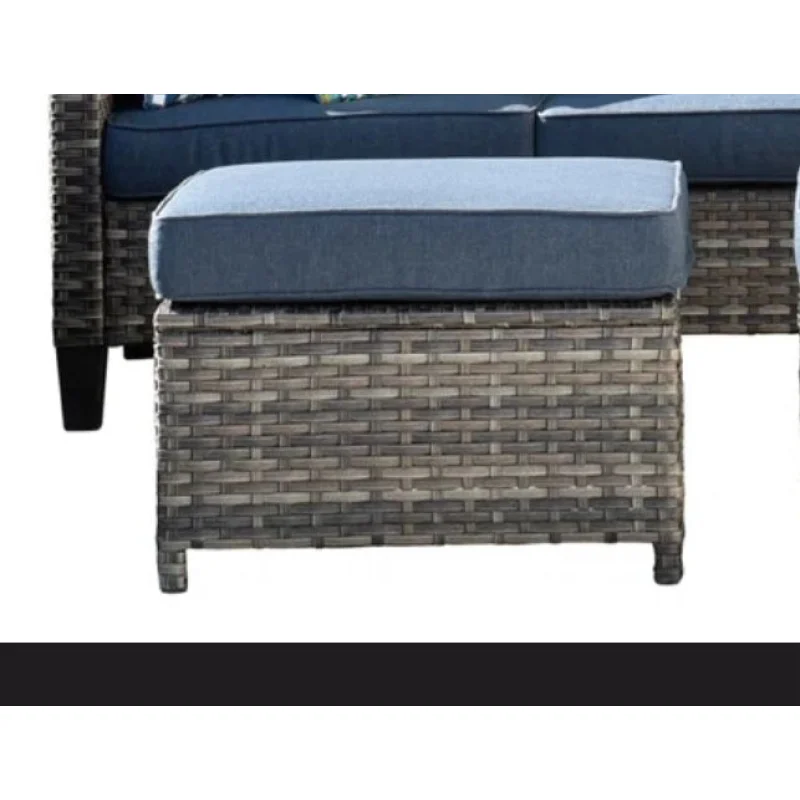 Waterproof Wicker Ottoman