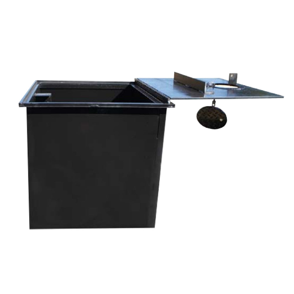 24 X 24 X 24 Inch Square Manhole Well Vault, Hinged, Locking Lid, Water Resistant, A0717-724VW