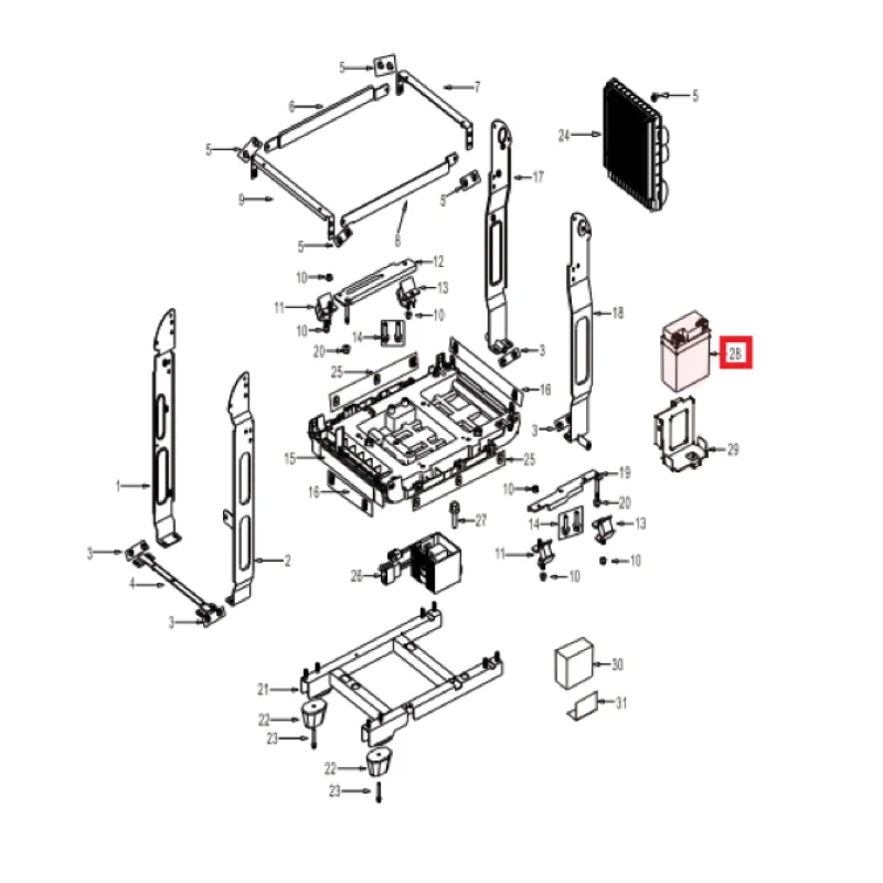 Wheel Kit (P038) Spare Part for TG5500i 5500 Watt Inverter Generator