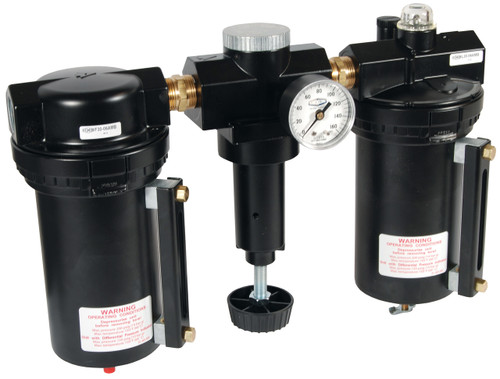 Wilkerson C31 1 in. Jumbo Combo Unit with Metal Bowl & Sight Glass - Auto Drain