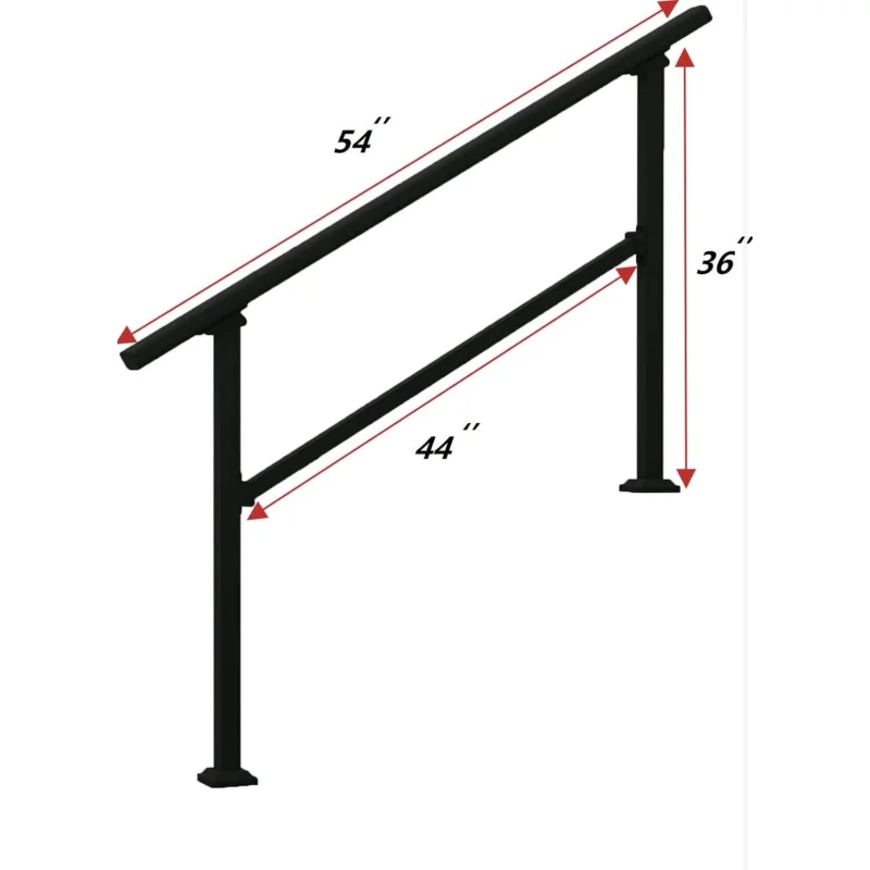 Wrought Iron Handrail Outdoor Steps